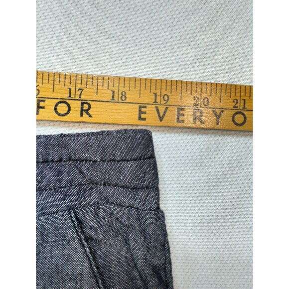 Croft & Barrow Womens Linen-Blend Casual Pants Size XL Gray Drawstring Straight - Picture 7 of 12